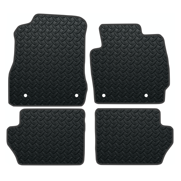 Mazda 2 With Clips (2007-2015) Rubber Mats